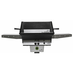 PGS T-Series T40 Commercial Cast Aluminum Natural Gas Grill With Timer On In-Ground Post - T40LP