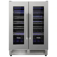 Thor Kitchen Package - 36 in. Propane Gas Range, Range Hood, Refrigerator, Dishwasher, Wine Cooler