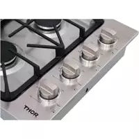 Thor Kitchen Appliance Package - 30 in. Wall Oven, Cooktop, Range Hood, Refrigerator, Dishwasher