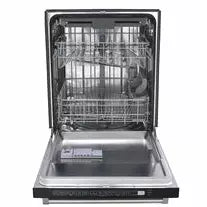 Thor Kitchen Package - 36 in. Natural Gas Range, Range Hood, Microwave Drawer, Refrigerator, Dishwasher