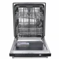 Thor Kitchen Package - 36 in. Natural Gas Range, Range Hood, Microwave Drawer, Refrigerator with Water and Ice Dispenser, Dishwasher