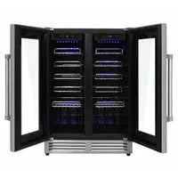 Thor Kitchen Package - 48 in. Gas Range, Range Hood, Refrigerator with Water and Ice Dispenser, Dishwasher, Wine Cooler, Microwave