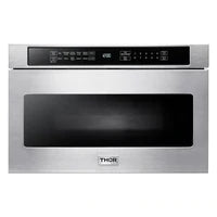 Thor Kitchen Appliance Package - 36 in. Electric Range, Range Hood, Microwave Drawer, Refrigerator, Dishwasher
