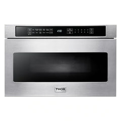 Thor Kitchen Appliance Package - 36 in. Electric Range, Range Hood, Microwave Drawer, Refrigerator, Dishwasher, Wine Cooler