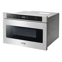 Thor Kitchen Appliance Package - 36 in. Natural Gas Range, Range Hood, Microwave Drawer