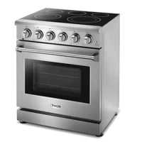 Thor Kitchen Appliance Package - 30 inch Electric Range and 30 in. Range Hood