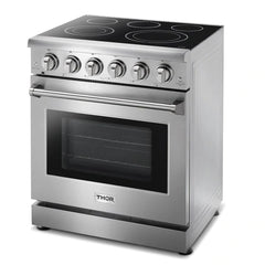 Thor Kitchen Appliance Package - 30 inch Electric Range, Microwave Drawer, Counter-Depth Refrigerator, Dishwasher