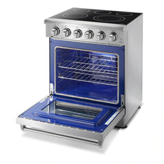 Thor Kitchen Appliance Package - 30 In. Electric Range, Range Hood, Counter-Depth Refrigerator, Dishwasher