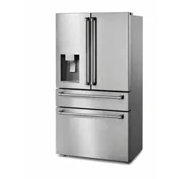 Thor Kitchen Package - 36 In. Gas Burner/Electric Oven Range, Range Hood, Refrigerator with Water and Ice Dispenser, Dishwasher, Wine Cooler
