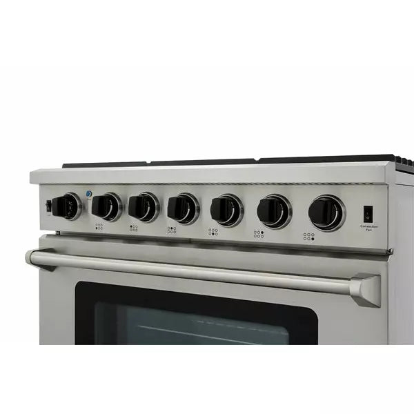 Thor Kitchen Package - 36 in. Gas Range, Range Hood, Refrigerator, Dishwasher