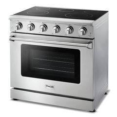 Thor Kitchen Appliance Package - 36 in. Electric Range, Refrigerator, Dishwasher