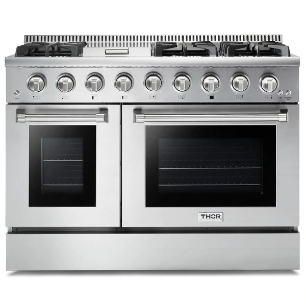 Thor Kitchen Professional Package - 48 in. Gas Range, Refrigerator, Dishwasher, Microwave Drawer