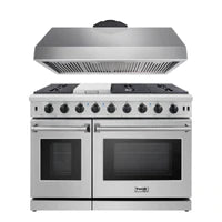 Thor Kitchen Package - 48 in. Gas Range, Range Hood
