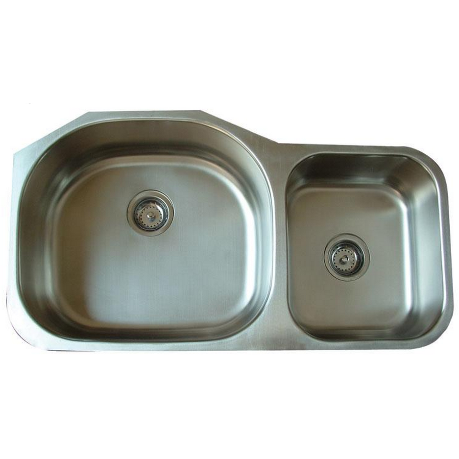Alpha Model U372 – Stainless Steel Undermount Double Bowl Sink - U372