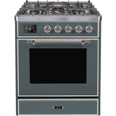 ILVE 30" Majestic II Series Gas Burner and Electric Oven Range with 5 Sealed Burners - UM30DNE3
