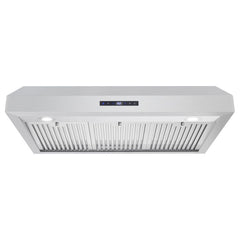 Cosmo 36" Under Cabinet Range Hood with Digital Touch Controls, 3-Speed Fan, LED Lights and Permanent Filters in Stainless Steel - UMC36