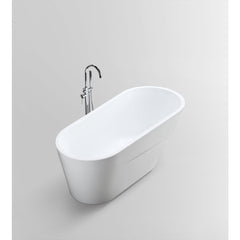 Vanity Art 67"  Freestanding Bathtub – Overflow W/Chrome Finish and Adjustable Leveling Legs - VA6521