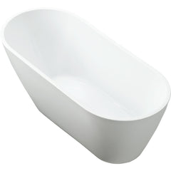 Vanity Art 67" Freestanding Bathtub – Overflow W/Chrome Finish and Adjustable Leveling Legs - VA6522