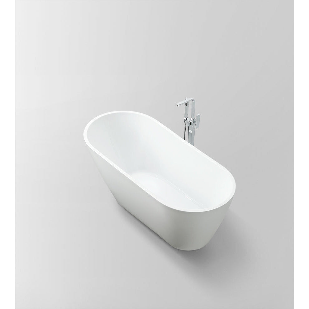 Vanity Art 67" Freestanding Bathtub – Overflow W/Chrome Finish and Adjustable Leveling Legs - VA6522