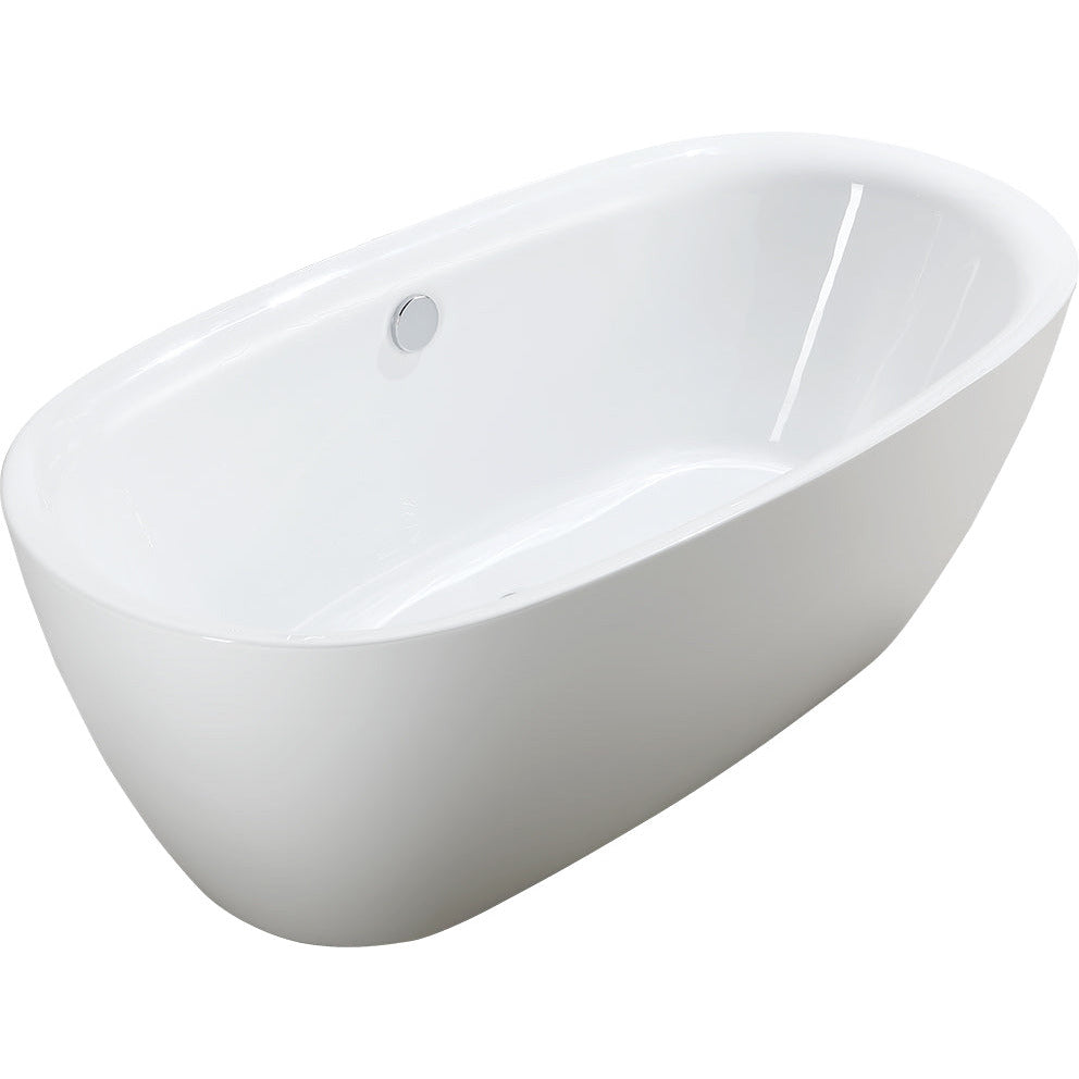 Vanity Art 67" Freestanding Bathtub – Overflow W/Chrome Finish and Adjustable Leveling Legs - VA6833