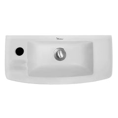 Whitehaus 17″ Isabella Collection Small Wall Mount Basin with Center Drain – WH1-103