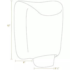 WHITEHAUS Wall Mount Hands-Free Hand Dryer - WH555-WHITE