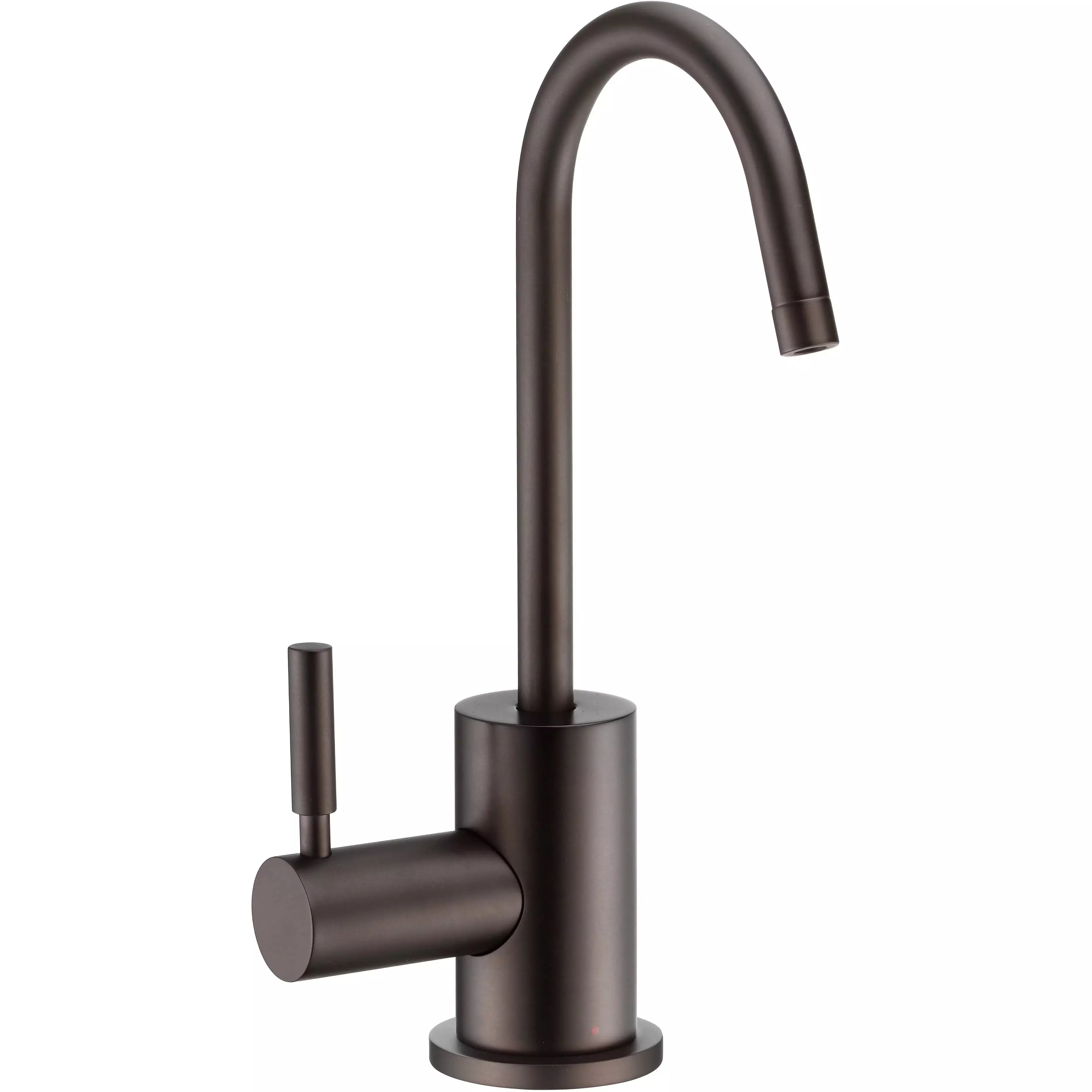 WHITEHAUS Point of Use Instant Hot Water Drinking Faucet with Gooseneck Swivel Spout - WHFH-H1010