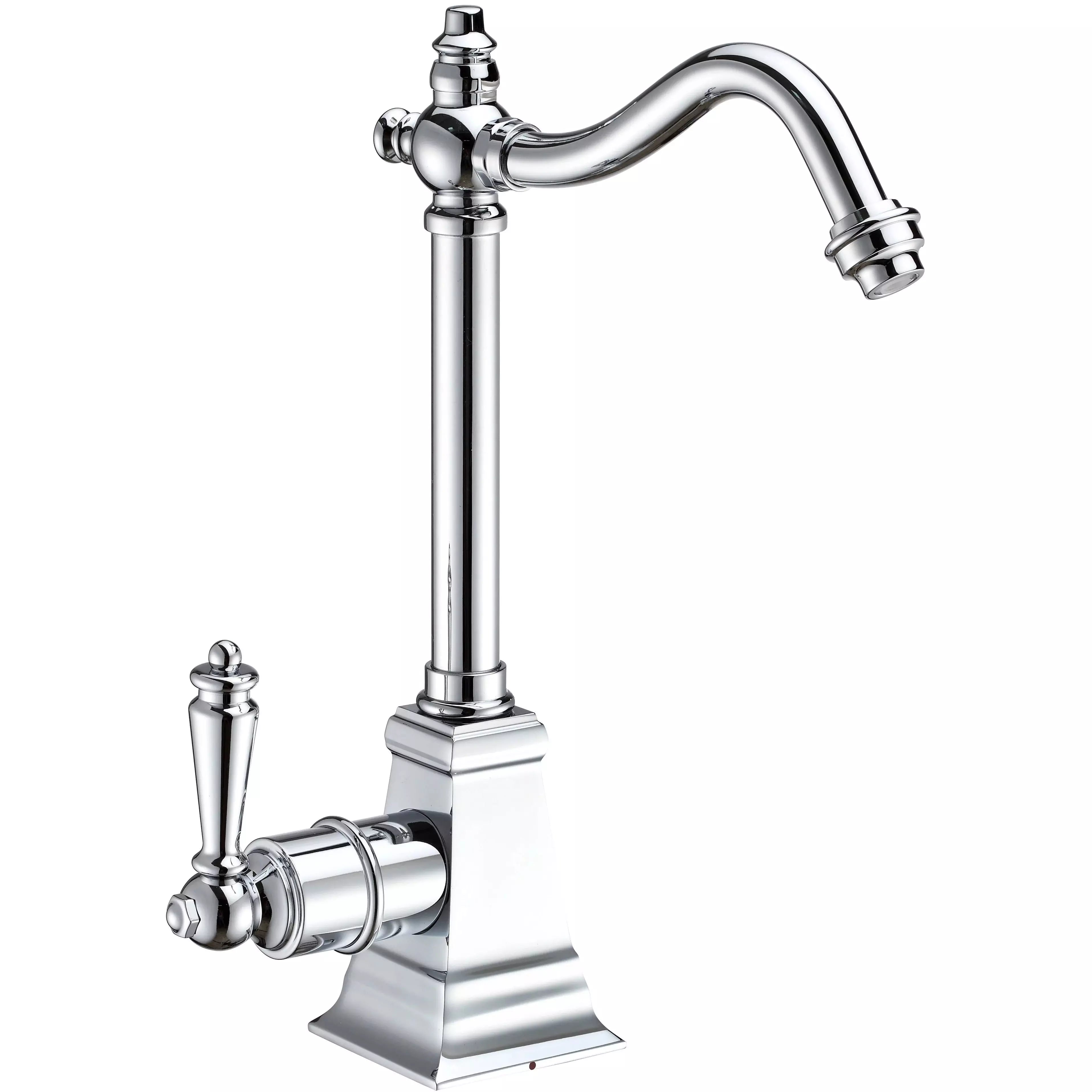 WHITEHAUS Point of Use Instant Hot Water Drinking Faucet with Traditional Swivel Spout - WHFH-H2011