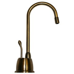 WHITEHAUS Point of Use Instant Hot Water Faucet with Gooseneck Spout and Self Closing Handle - WHFH-H4640