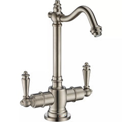 WHITEHAUS Point of Use Instant Hot/Cold Water Drinking Faucet with Traditional Swivel Spout - WHFH-HC1006