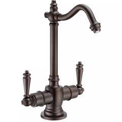 WHITEHAUS Point of Use Instant Hot/Cold Water Drinking Faucet with Traditional Swivel Spout - WHFH-HC1006