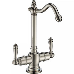 WHITEHAUS Point of Use Instant Hot/Cold Water Drinking Faucet with Traditional Swivel Spout - WHFH-HC1006