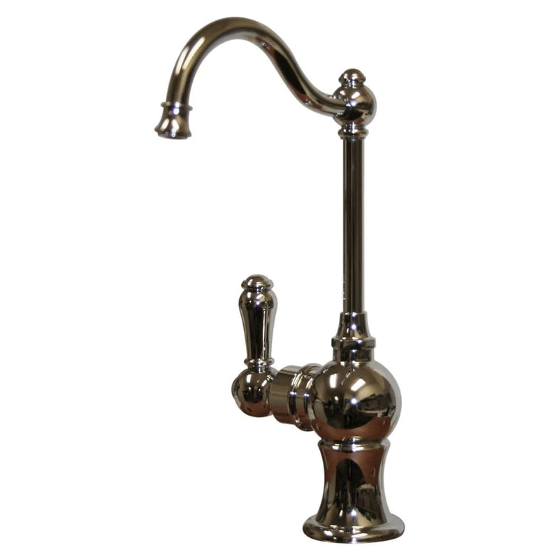 WHITEHAUS Point of Use Instant Hot Water Faucet with Traditional Spout and Self Closing Handle - WHFH3-H4131