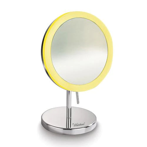 WHITEHAUS Round Freestanding Led 5X Magnified Mirror - WHMR106