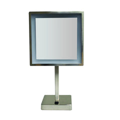 WHITEHAUS Square Freestanding Led 5X Magnified Mirror - WHMR295