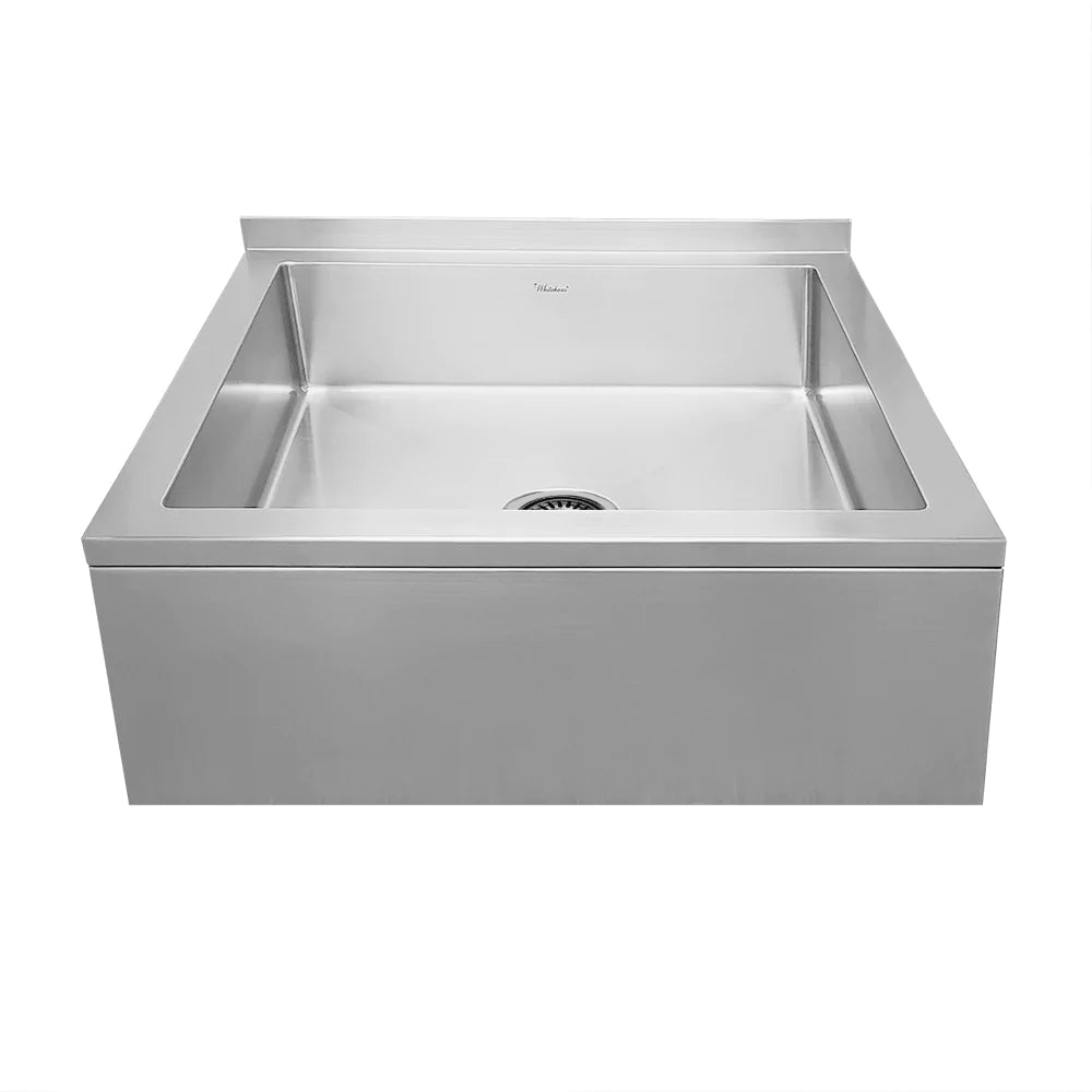 WHITEHAUS 27″ Noah’s Collection Utility Single Bowl Floor Mount Mop Sink - WHMS2424