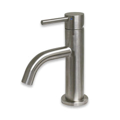 WHITEHAUS Waterhaus Solid Stainless Steel, Single Lever Small Lavatory Faucet - WHS1010-SB