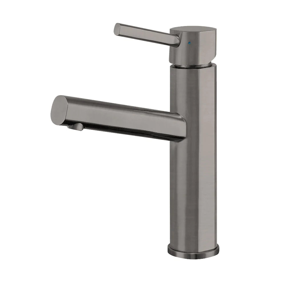 WHITEHAUS Waterhaus Lead-Free Solid Stainless Steel Single Lever Elevated Lavatory Faucet - WHS1206-SB
