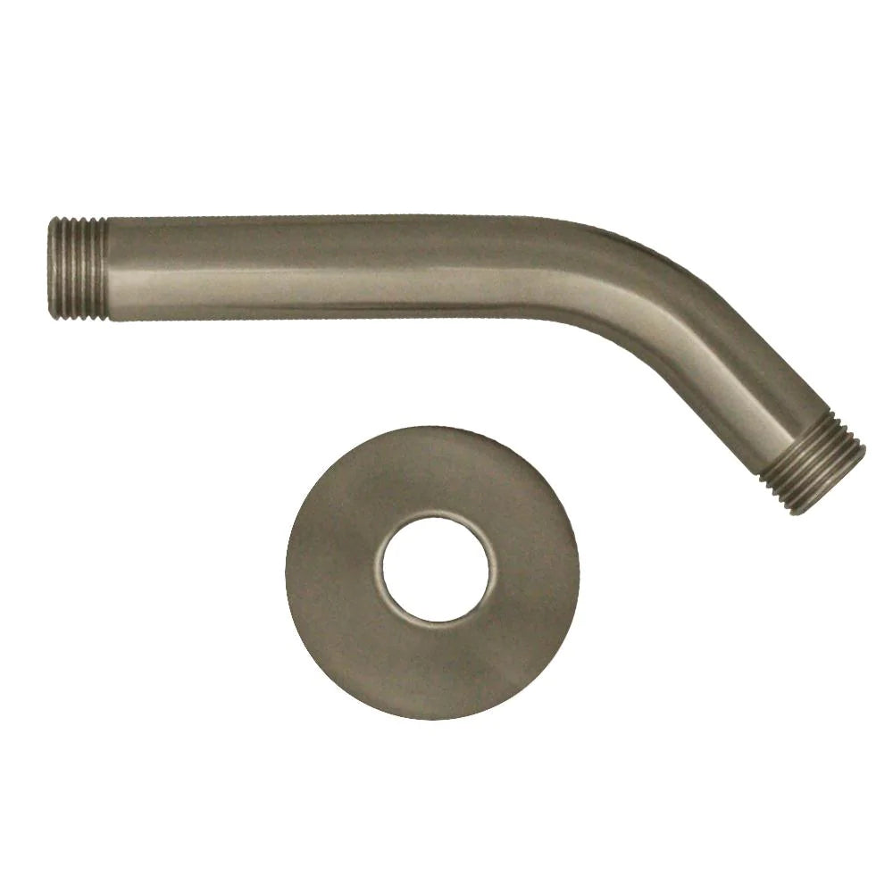 WHITEHAUS Showerhaus Short Solid Brass Shower Arm with Solid Brass Escutcheon - WHSA165-2