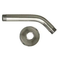 WHITEHAUS Showerhaus Short Solid Brass Shower Arm with Solid Brass Escutcheon - WHSA165-2