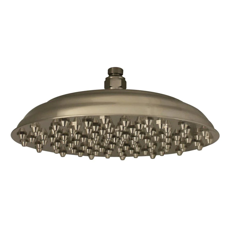 WHITEHAUS Showerhaus Large Sunflower Rainfall Showerhead with 108 Spray Nozzles – Solid Brass Construction with Adjustable Ball Joint - WHSM01-12