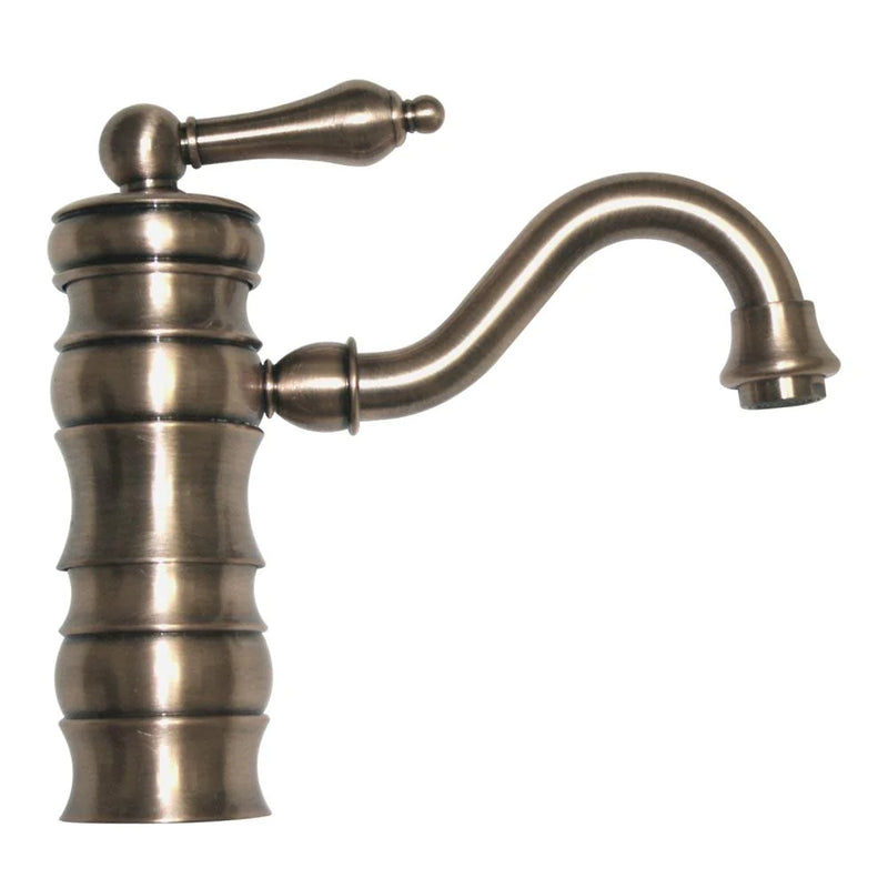 WHITEHAUS Vintage III Single Hole/Single Lever Lavatory Faucet with Traditional Spout - WHVEG3-1095-BN