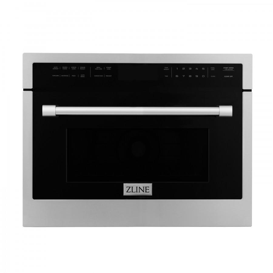 ZLINE 24 in. Built-in Convection Microwave Oven in Stainless Steel with Speed and Sensor Cooking, MWO-24