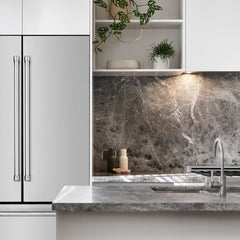 ZLINE 36 inch 22.5 cu. ft Built-in French Door Refrigerator with Ice Maker in Fingerprint Resistant Stainless Steel, RFM-36