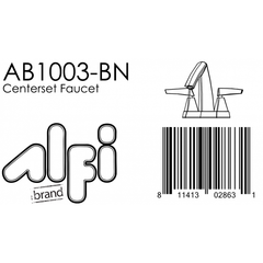 ALFI  4" Two-Handle Centerset Bathroom Faucet - AB1003