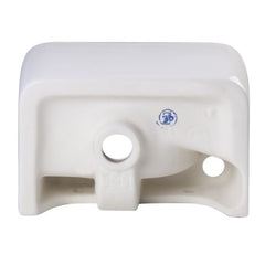 ALFI 15" Small White Wall Mounted Ceramic Bathroom Sink - AB101
