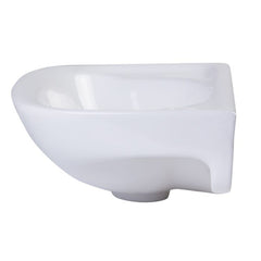 ALFI 17" White Small Porcelain Wall Mount Bathroom Sink Basin - AB102