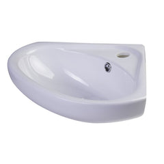 ALFI 18" White Corner Porcelain Wall Mounted Bath Sink - AB109