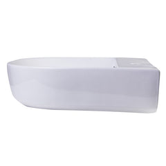 ALFI 20" White D-Bowl Porcelain Wall Mounted Bath Sink - AB110