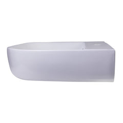 ALFI 28" White D-Bowl Porcelain Wall Mounted Bath Sink - AB112